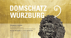 Desktop Screenshot of domschatz.bistum-wuerzburg.de