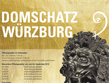 Tablet Screenshot of domschatz.bistum-wuerzburg.de