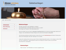 Tablet Screenshot of gebetsanliegen.bistum-wuerzburg.de