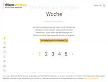 Tablet Screenshot of bistum-wuerzburg.de